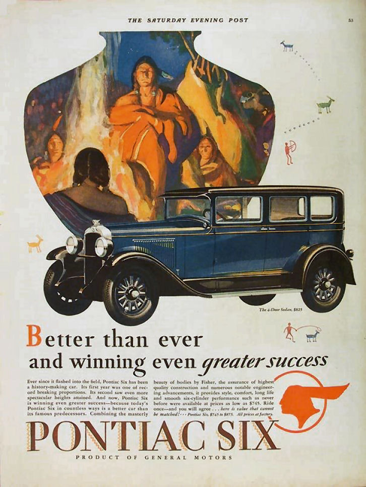 1928 Pontiac Auto Advertising